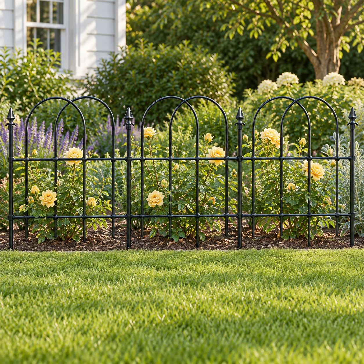 Rose Fence in a garden setting