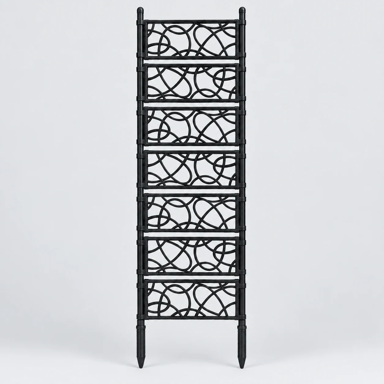 Woven rattan fence