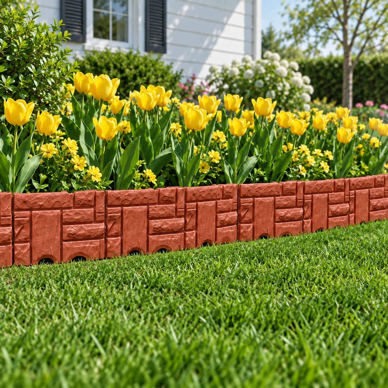 Yard Fence in a garden setting