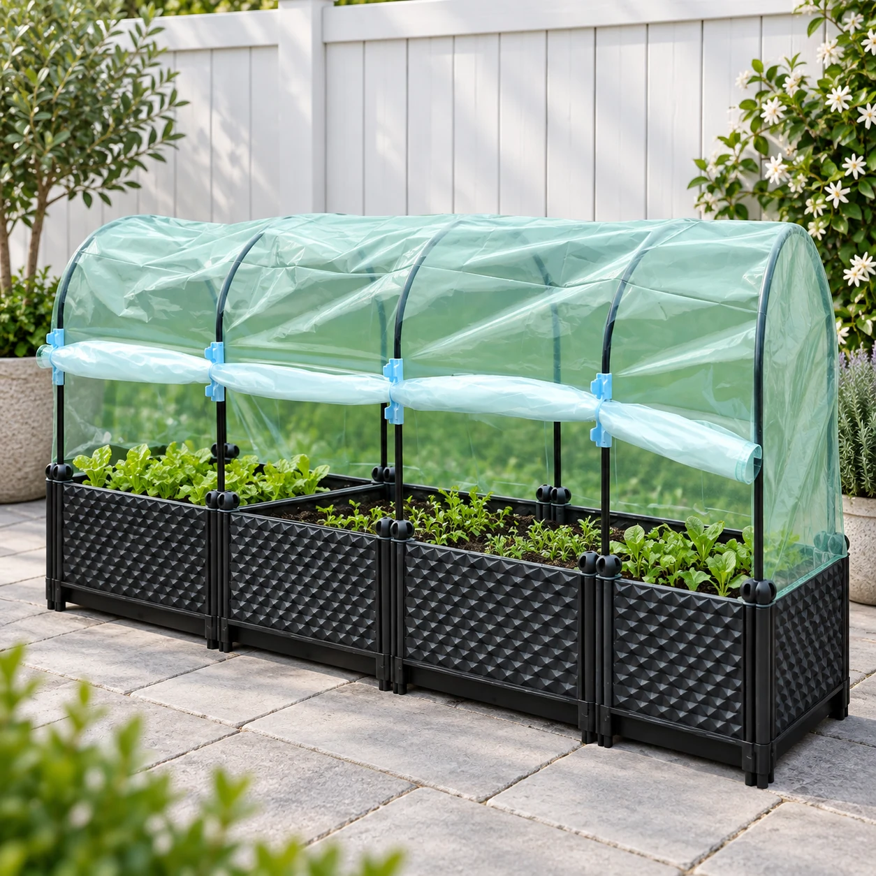 Rainproof Set in a garden setting