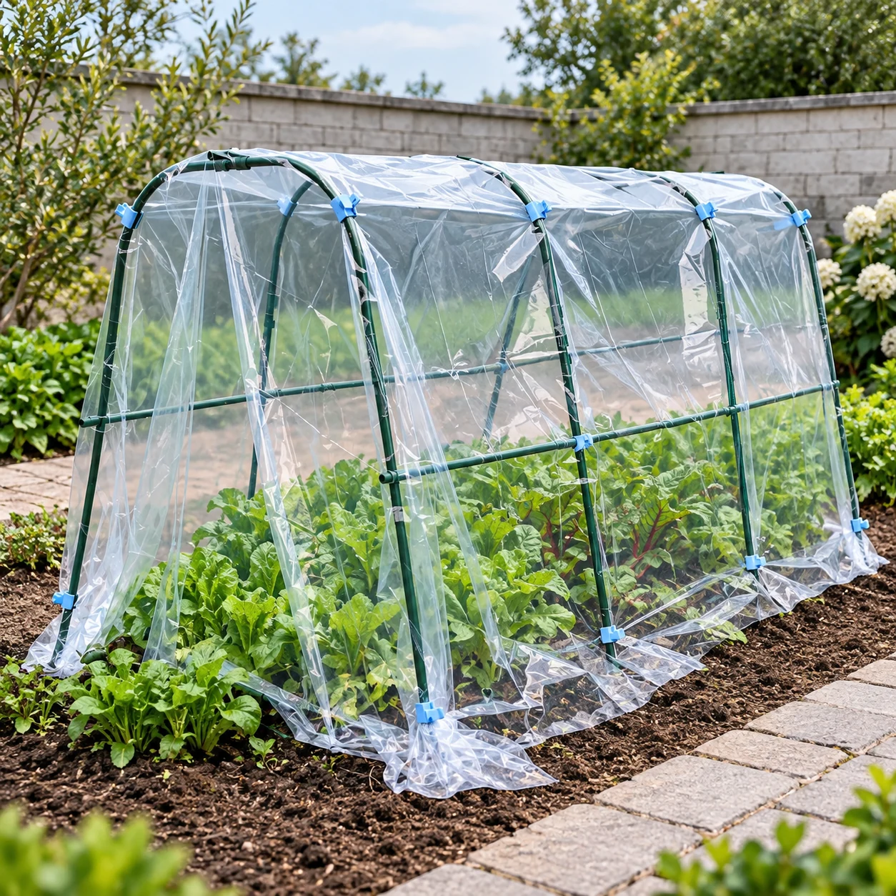 Vegetable and Fruit Insulation Shed in a garden setting
