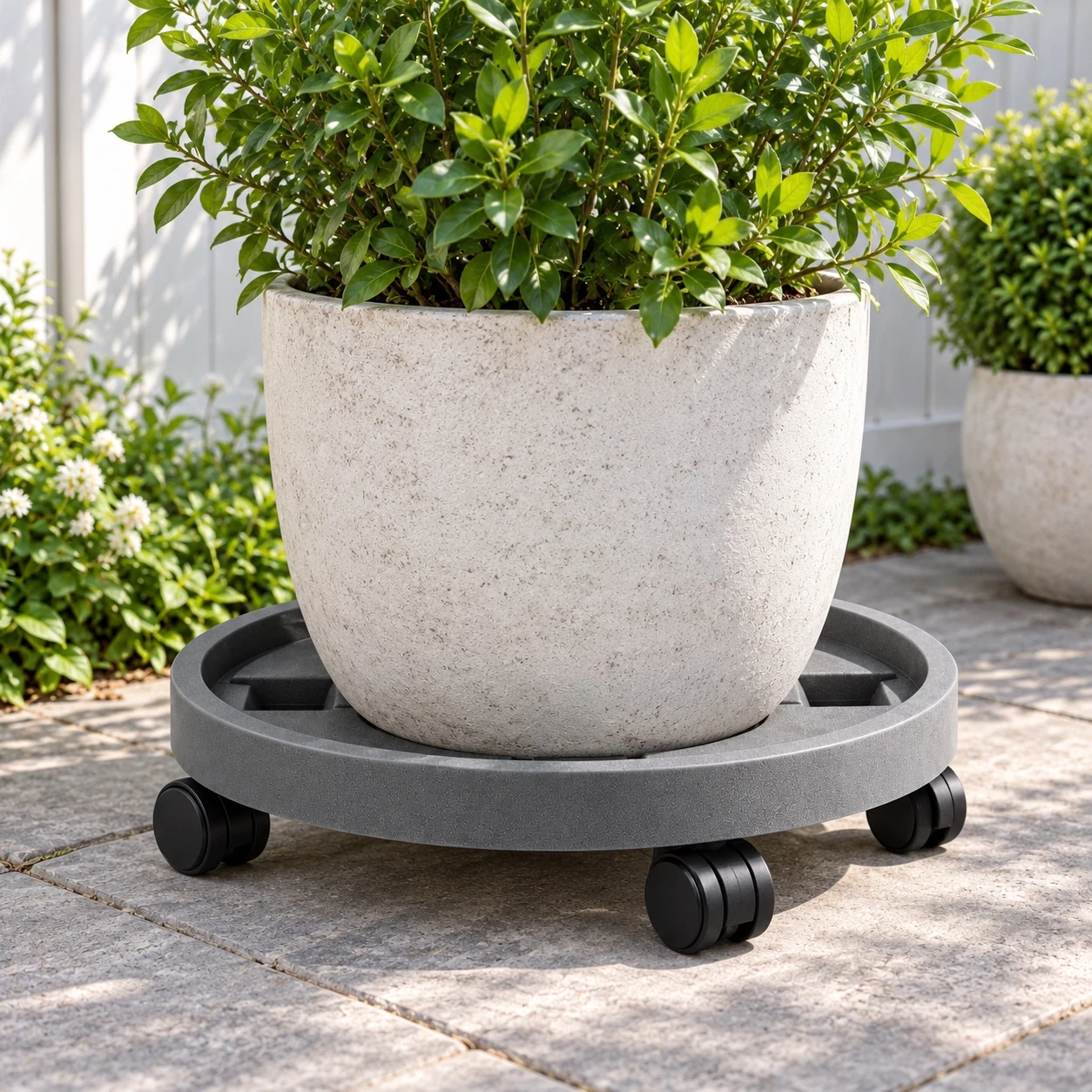 Rongyao Reinforced Plant Caddy in a garden setting